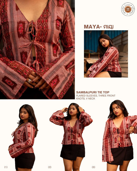Maya is a Sambalpuri tie-top