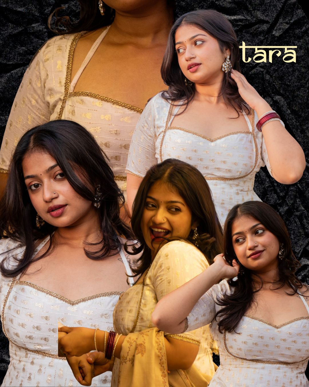 Tara an off-white chanderi kurti