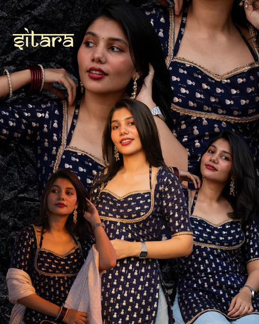 Sitara Chanderi short kurti