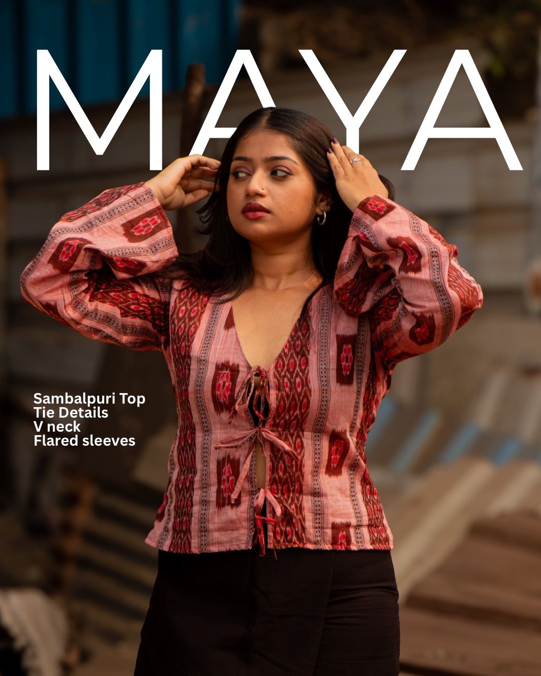 Maya is a Sambalpuri tie-top