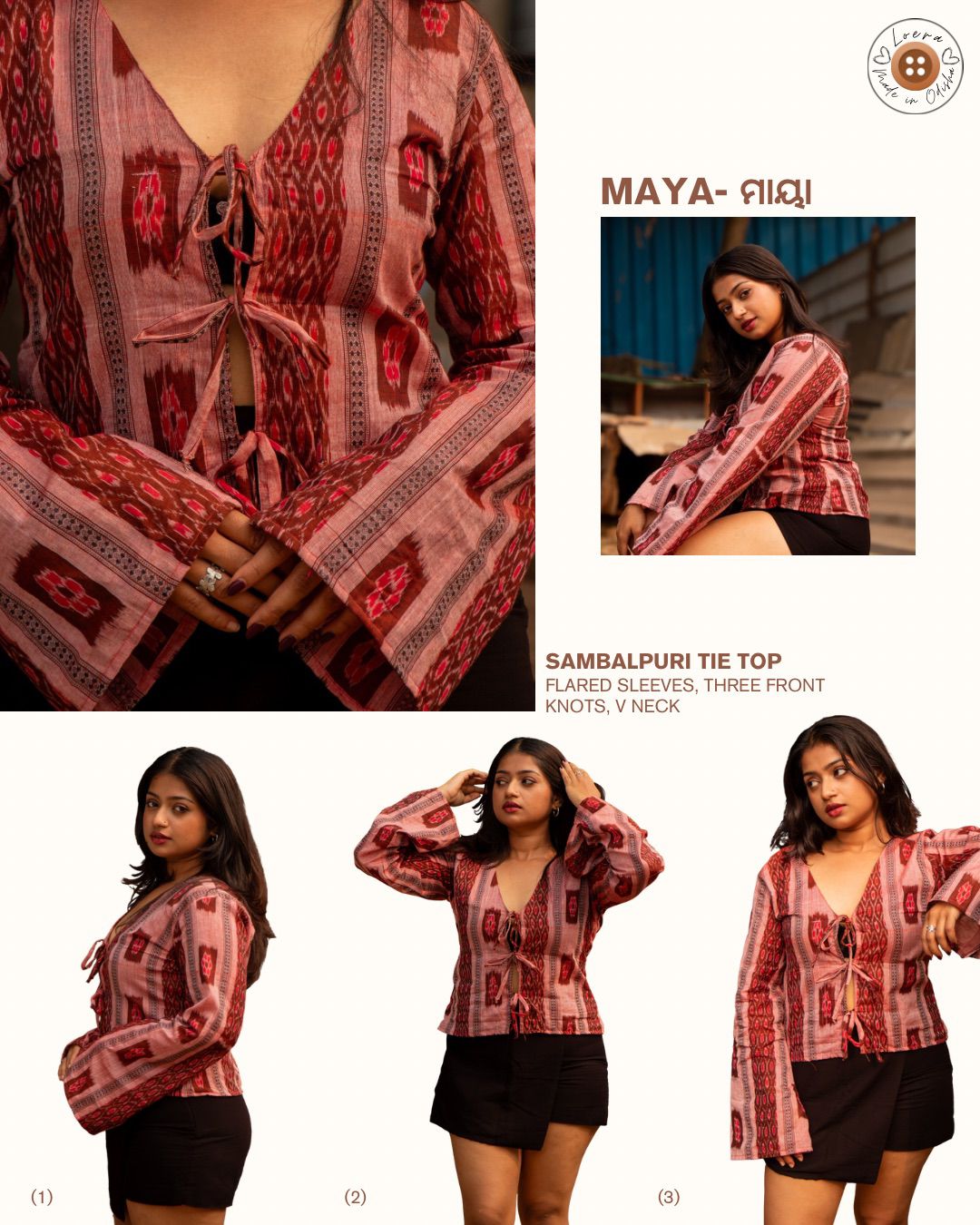 Maya is a Sambalpuri tie-top