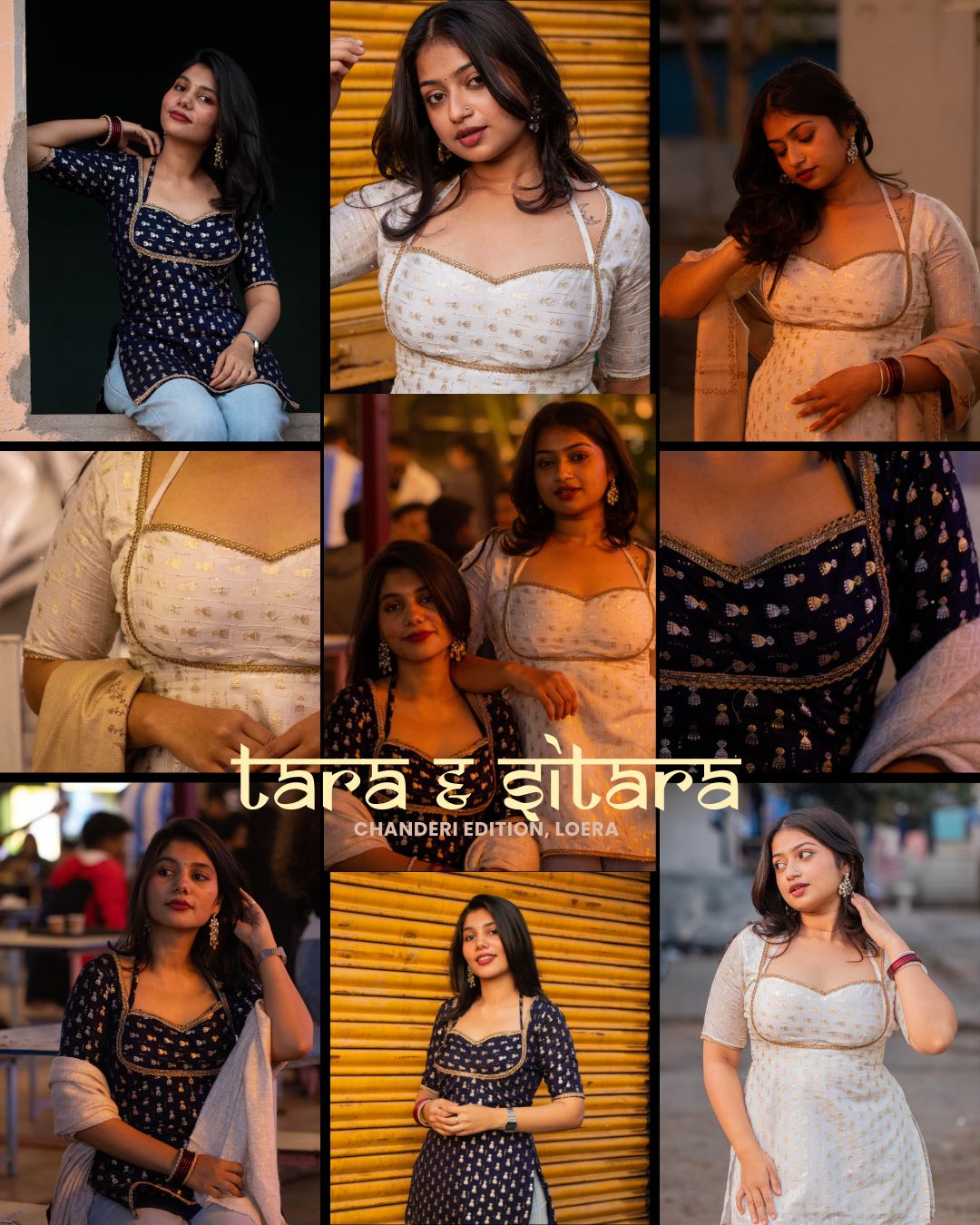 Tara an off-white chanderi kurti